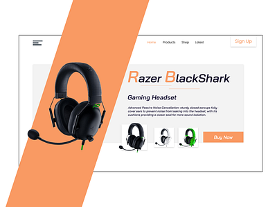 Headphone Product page design Figma and Adobe xd Landing page adobe xd or figma ecommerce banner ecommerce landing page headphone banner design landing page landing page headphone ui ux website design