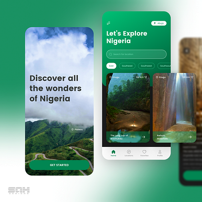 Nigeria tour app design guide mobile app nigeria tour ui ui design uiux ux