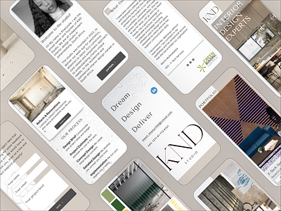 KND Interior Design Studio Website interior design ui website