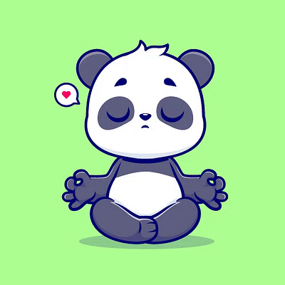 Panda yoga 2danimation animation motion panda rive smoothanimation webanimation website animation