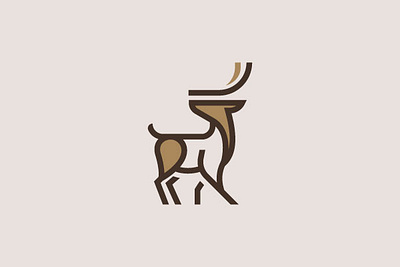 Deer Logo animal branding deer design graphic design nature wild