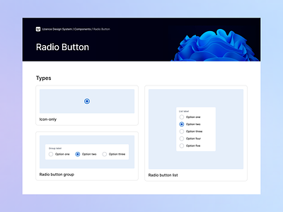 UI Component - Radio Button | Uzence app button component creativity design design system field figma form innovation input radio radio button select ui ui design uidesign uiux ux web