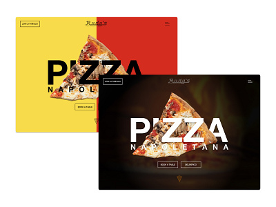Rudy's Pizza / Hero #DailyUIChallenge branding design graphic design ui ux