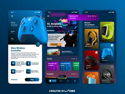 Night Out App For Gaming Shop app application center design for gaming home illustration iphone mobile mockup phone shop ui uiux ux