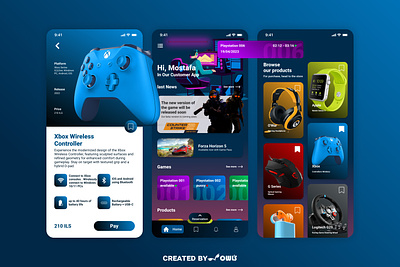 Night Out App For Gaming Shop app application center design for gaming home illustration iphone mobile mockup phone shop ui uiux ux