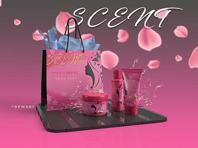 Scent product branding graphic design