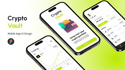 Crypto App UI Design adobe xd branding figma ui ux web