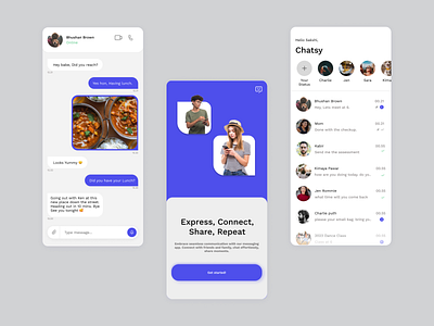 Sleek and Intuitive Messaging App UI app daily ui daily ui challenge design explore page messaging app mobile interface ui user interface ux web website