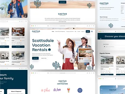 Landing Page For Scottsdale Vacation Rentals booking clean design family homepage interface landing landingpage minimal rentals site travel ui ux vacation web desgin website uiux