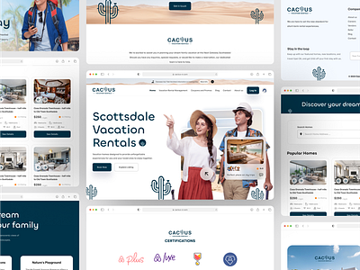 Landing Page For Scottsdale Vacation Rentals booking clean design family homepage interface landing landingpage minimal rentals site travel ui ux vacation web desgin website uiux