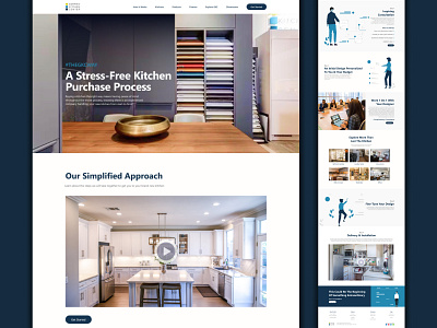 Process page for a high-end kitchen cabinets website designer dribbble ui uidesign uiuxdesign uiuxdesigner uiuxtrends uiuxzone userexperience userinterface uxdesign uxui webdesign websitedesign