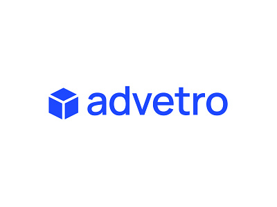 Advetro Brand Identity advetro blue box brand identity branding design graphic design illustration logo logo design oritorius software software logo template white