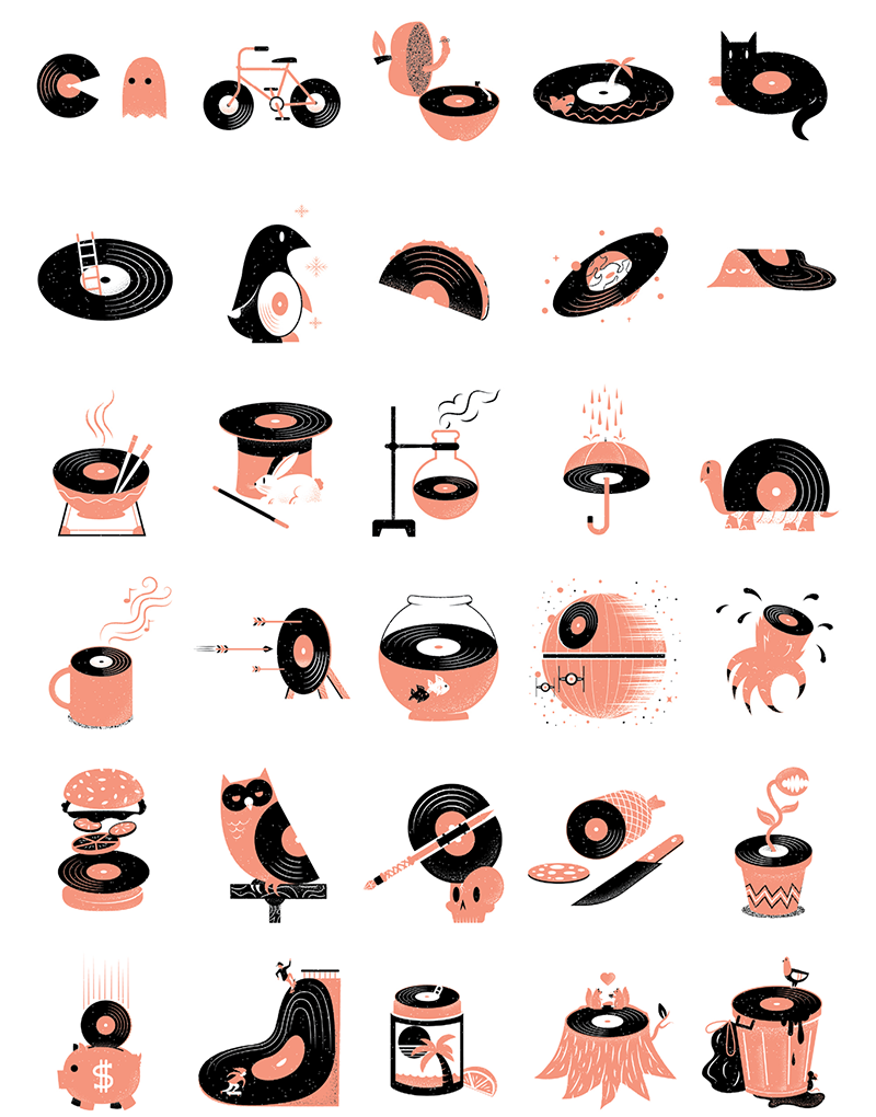 Records best illustration best illustrator concept concepting editorial editorial illustration illustration record texture vinyl