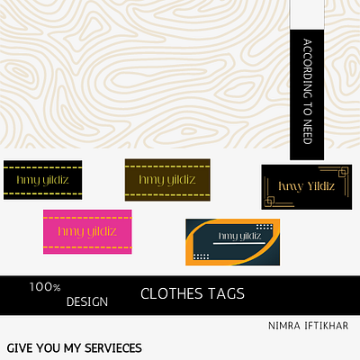 Fabric Labels for Clothing branding graphic design logo ui