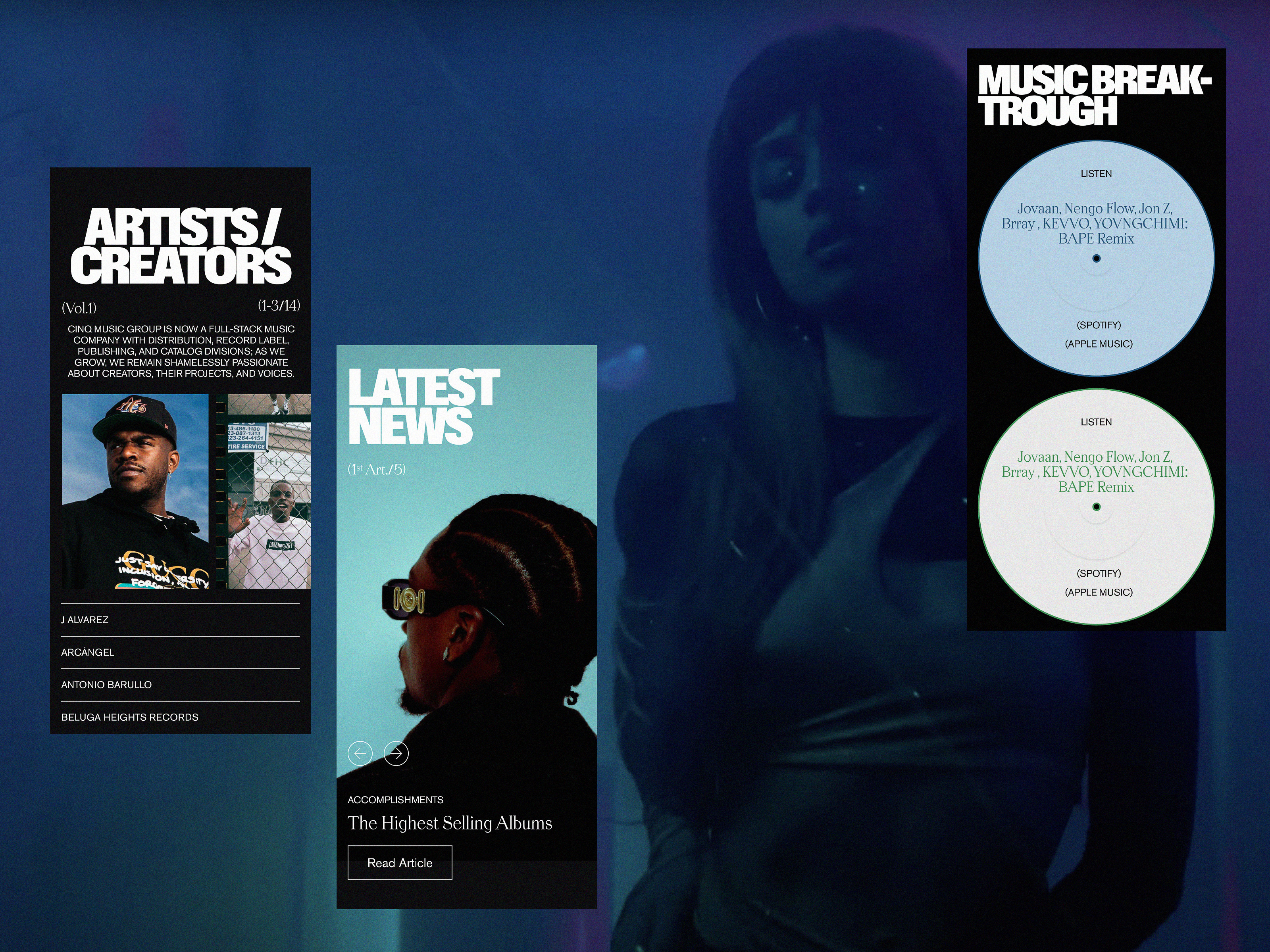 Music Website designs themes templates and downloadable graphic