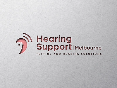 Hearing Support Melbourne Logo bird branding design graphic design icon illustration logo logodesign logoicon logotype melbourne simple vector