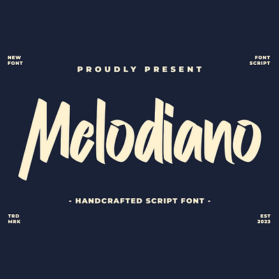 Melodiano Font branding font fonts graphic design logo