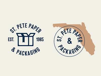 St. Pete Paper & Packaging brand brand assets branding clean creative design dribbble flat florida graphic design icon identity illustration illustrator logo minimal packaging simple stpete type