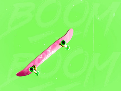 Jinx Skateboard 3d after effects animation c4d cinema 4d glow motion graphics
