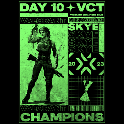Valorant Champions 2023 - Day 10 art artwork design poster valorant