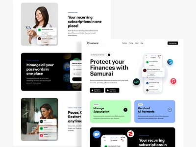 Landing Page app ui bill payment branding finance finance app landing page payment app product design subscription subscription payment typography ui ui ux user experience ux web app web design website