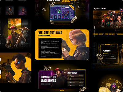 Full Web Experience for NFT Game Metaverse 3d blockchain crypto design graphic design illustration landing landing page metaverse nft ui web website yellow