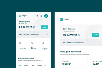 Pagali - Payment Platform payment platform product design ui ux