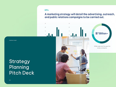 Turquoise and Green Professional Presentation Strategic Planning business charts free powerpoint free slides free template google slides keynote marketing pitch deck powerpoint powerpoint slides presentation template slides