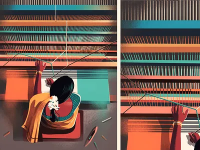 Millions of Threads. One Fabric celebration conceptual handloom independence day india indian independence thread weave weaving