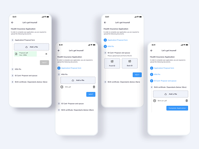 KYC (Know your customer) app design form kyc ui ui design uiux upload ux