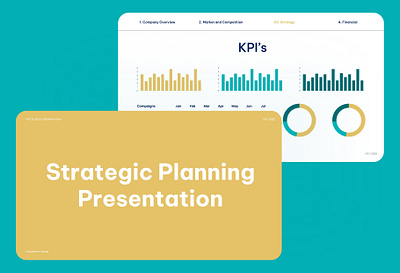 Turquoise Yellow Professional Presentation Strategic Planning business charts free slides free template marketing pitch deck pitch deck slides powerpoint ppt presentation template slides strategic planning