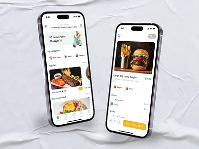 Food Delivery App Design app appinterface appredesign creativedesign deliveryapp design designconcept digitaldesign fooddelivery foodordering foodtech interactiondesign mob mobileapp ui uiux userinterface ux visualdesign