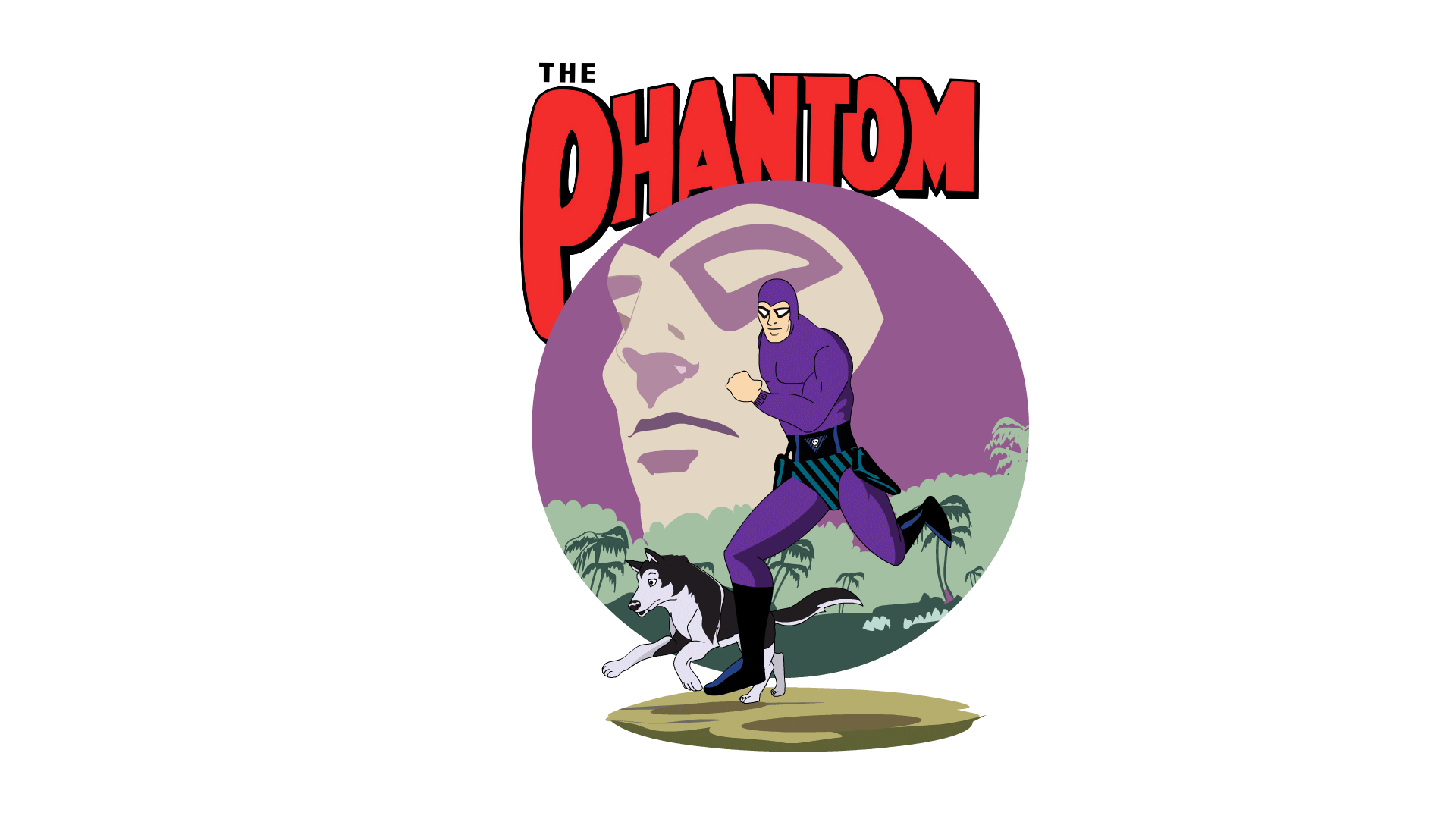 The Phantom (the ghost who walks) animation cartoon comic comicstrip graphic design illustration