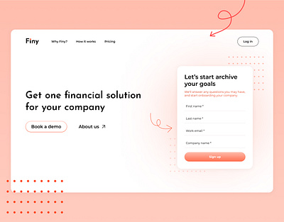 Landing page for the product company b2b design landing landing page product ui website
