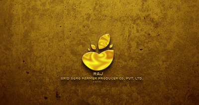Golden logo attractive illustrator logo