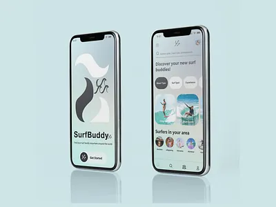 UI/UX Design concept for Surf Buddy app design design graphic design ui ux