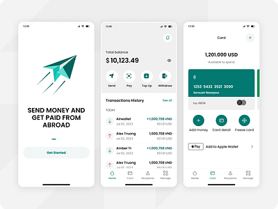 Money Transfer App app app design application design trend finance fintech interface mobile app money transfer product design ui uxui