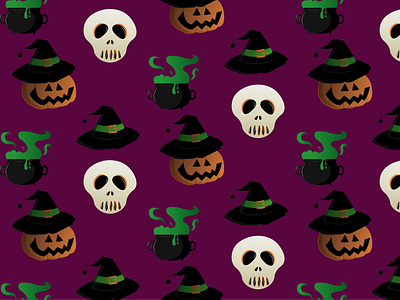 Halloween Pattern animation graphic design illustration pattern vector