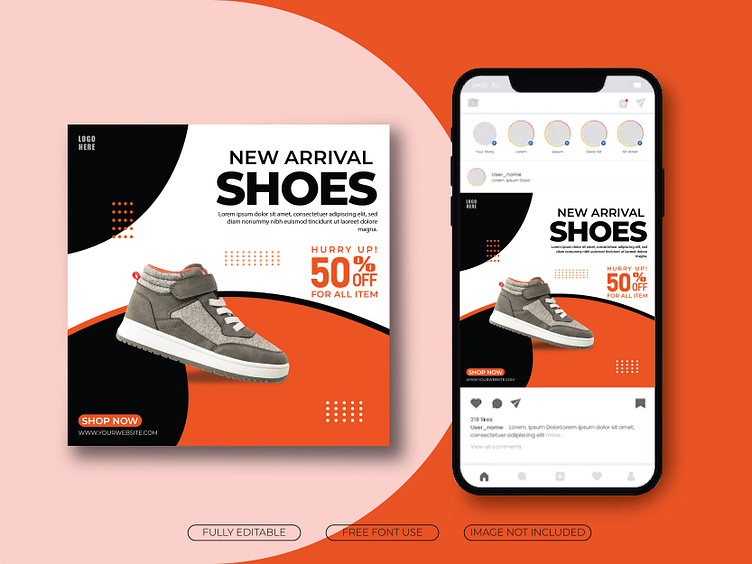 Poster Design For Shoes Brand. by Jarief Hossen on Dribbble