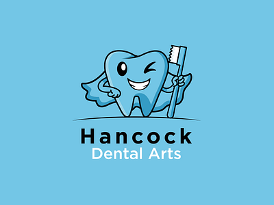 Hancock Dental Arts art branding dental dentist design graphic design health hero heroes icon illustration logo teeth tuthbruch vector
