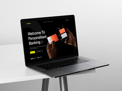 Rebankk. Personalized Banking Landing Page app design graphic design logo ui ux web design