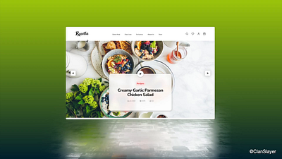 Recetta - Food lover's paradise 3d animation app art branding clean design graphic design illustration logo minimal design motion graphics typography ui ux vector web web design website website design