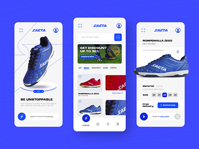 E-commerce Mobile App ⚡️ app application logos shoes sport ui ux