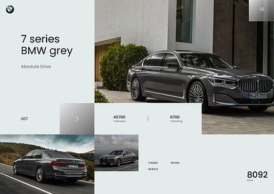 BMW Web Design 7series amg bhfyp bmw carporn cars carsofinstagram design graphic design luxury ui uiesign uiuxdesign ux webdesign