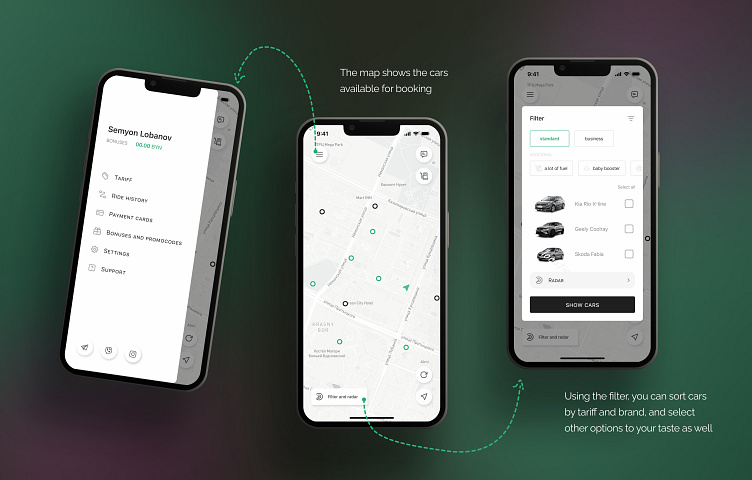 Carsharing Mobile App By Alexandra Yasinskaya On Dribbble