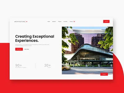 Architectural Firm Landing Page architectural firm architecture architecture website branding design interiordesign landing page ui