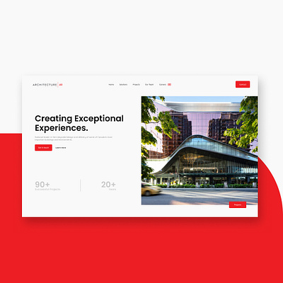 Architectural Firm Landing Page architectural firm architecture architecture website branding design interiordesign landing page ui