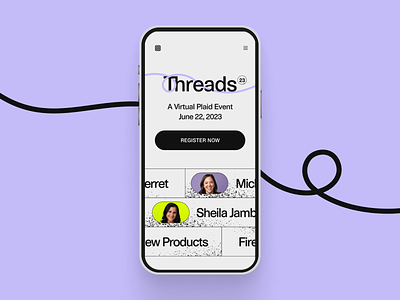 Threads '23 Mobile Event Page
