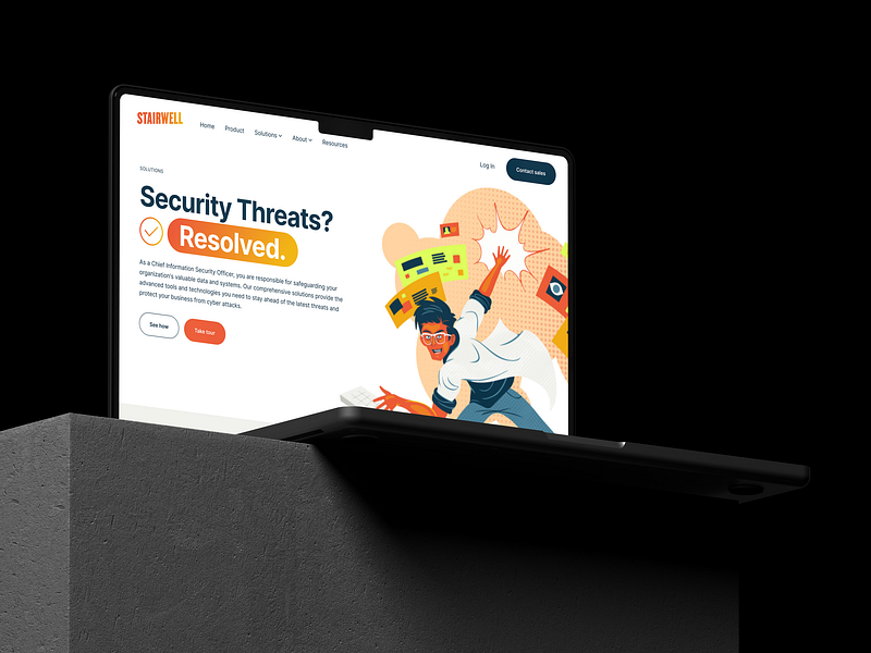 Stairwell Website branding components cybersecurity design design system illustration ui user interface ux web design web ui website website design website launch website ui