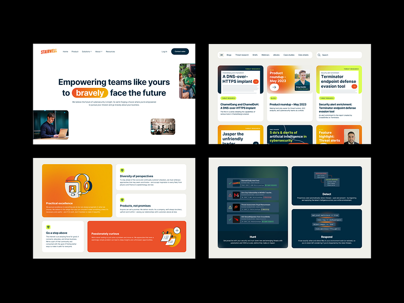 Cybersecurity Website branding components cybersecurity design design system graphic design ui user interface ux web design web ui website website design website ui